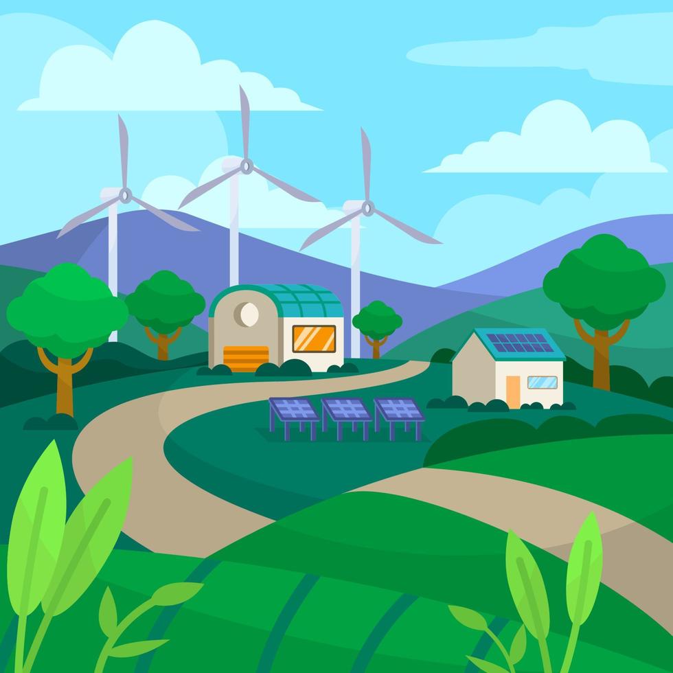 Eco Green Technology Concept vector