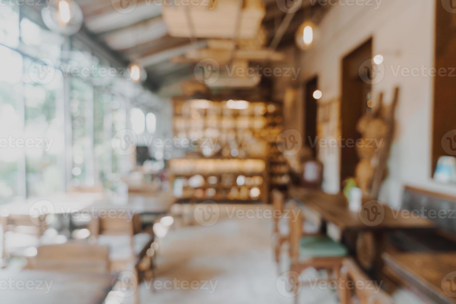 abstract blur coffee shop cafe and restaurant for background photo