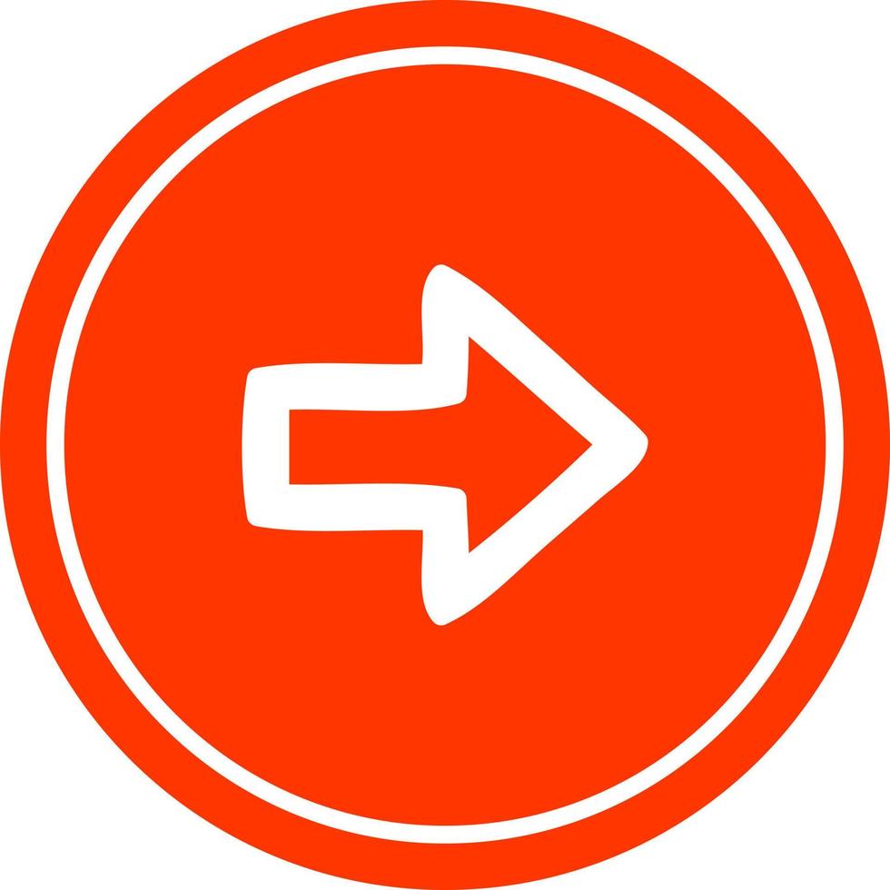 direction arrow circular icon vector