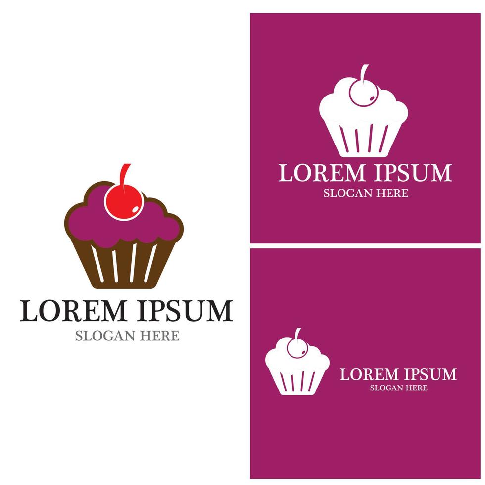 Cake icon and symbol template vector