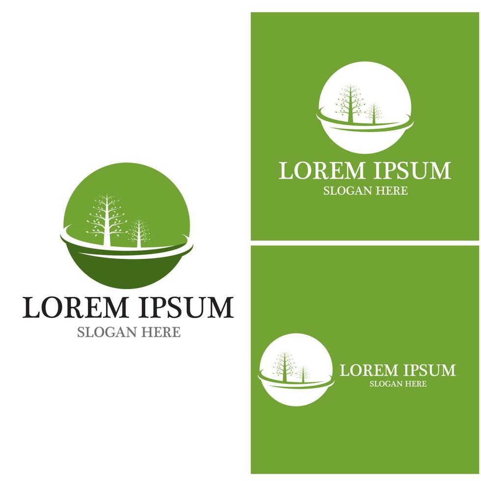 Tree icon and symbol vector template