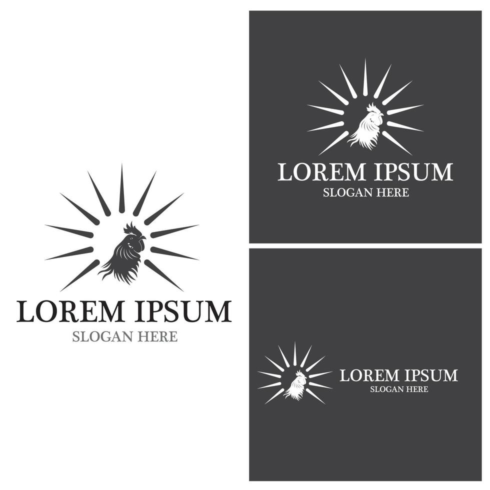 Rooster Logo Template vector