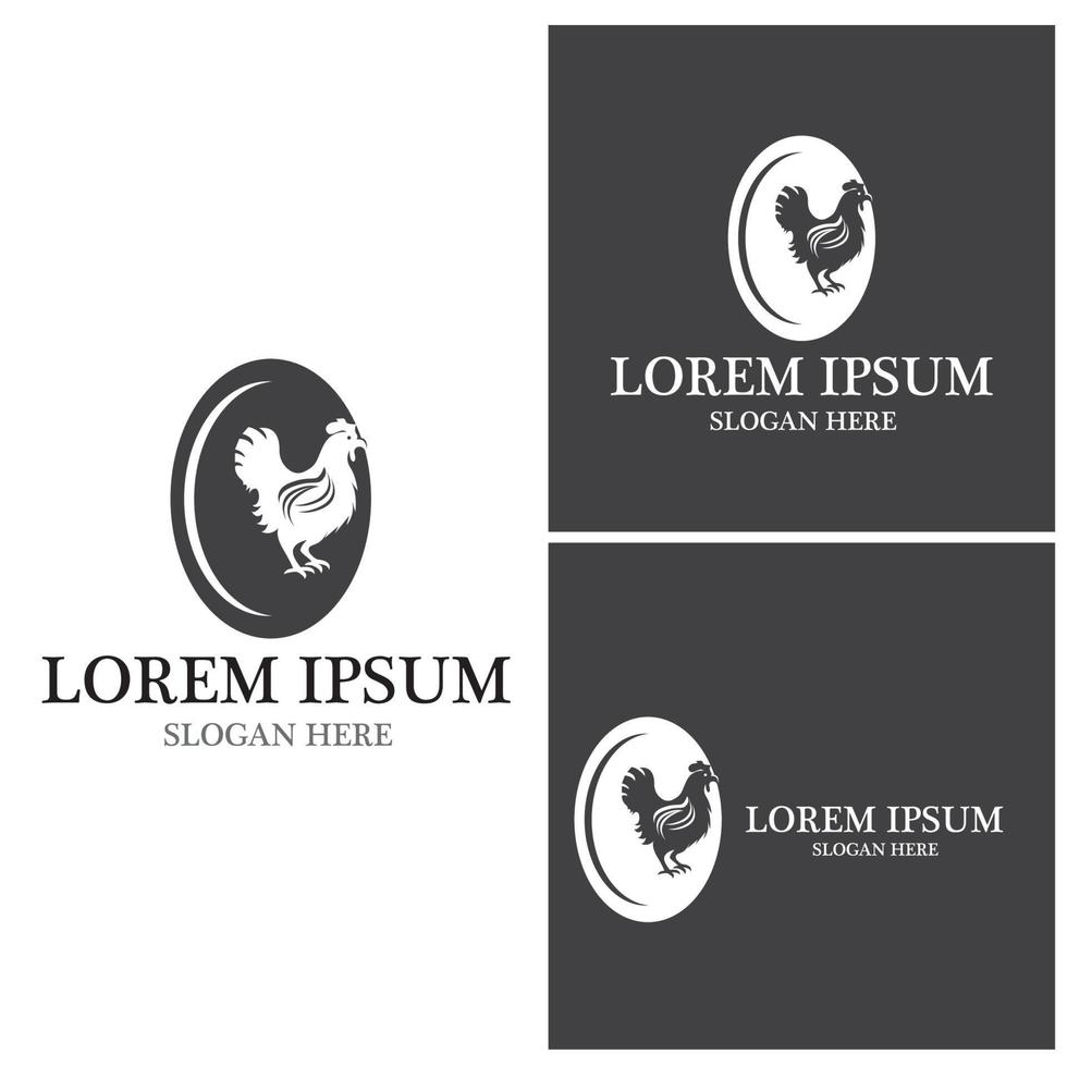 Rooster Logo Template vector