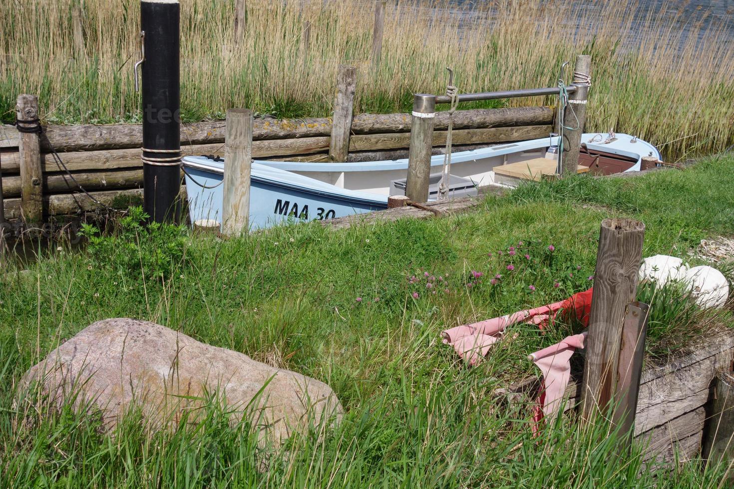 Maasholm at the river schlei photo