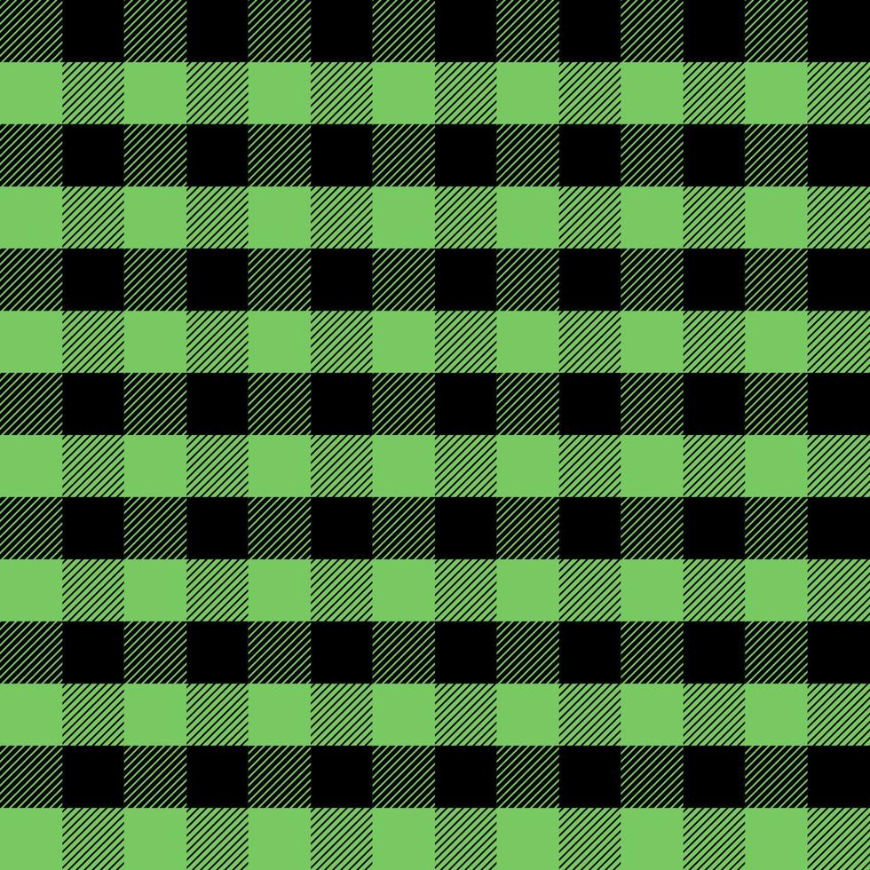 Green and Black Scottish Woven Tartan Plaid Seamless Pattern. vector