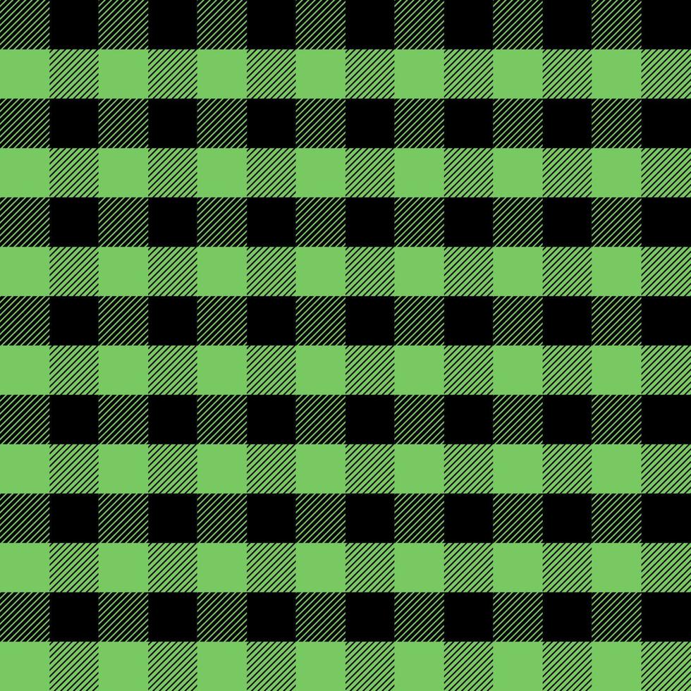 Green and Black Scottish Woven Tartan Plaid Seamless Pattern. vector