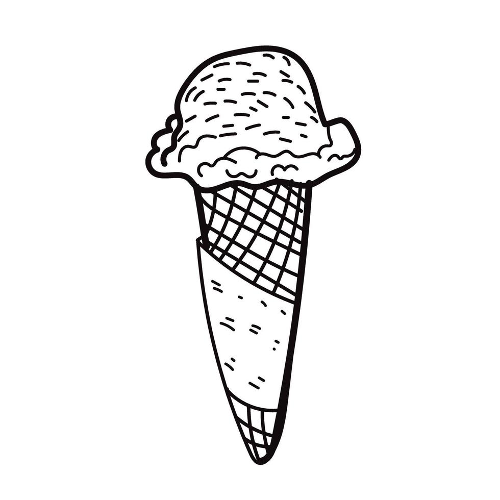 SUMMER ICE CREAM CONE VECTOR 8641375 Vector Art at Vecteezy