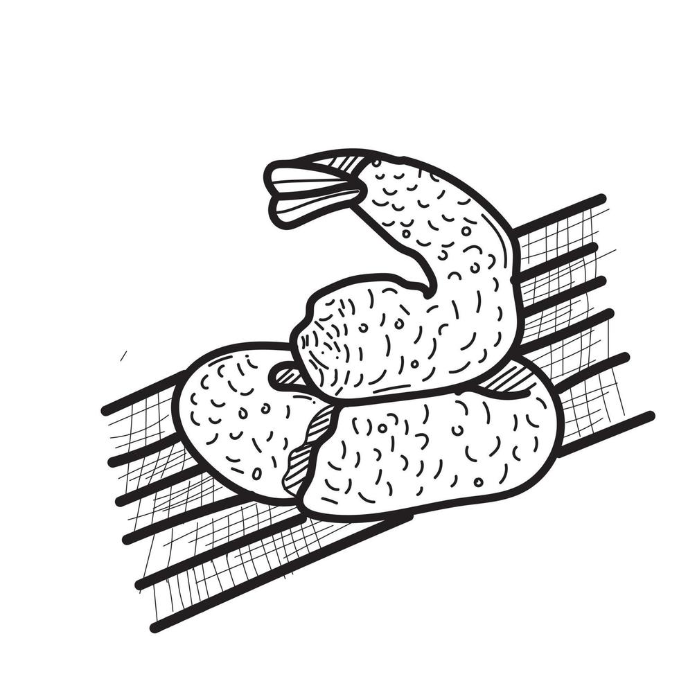shrimp sea food vector