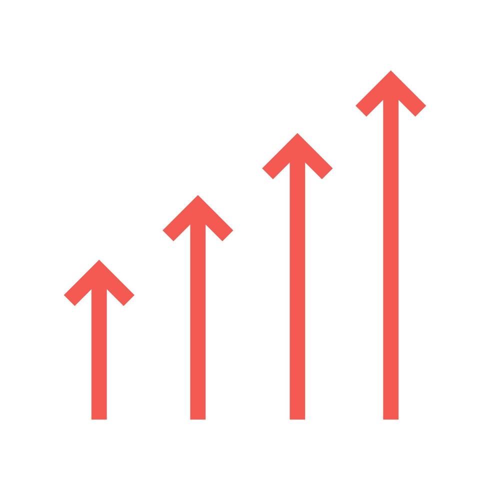 Growth Filled Line Icon vector