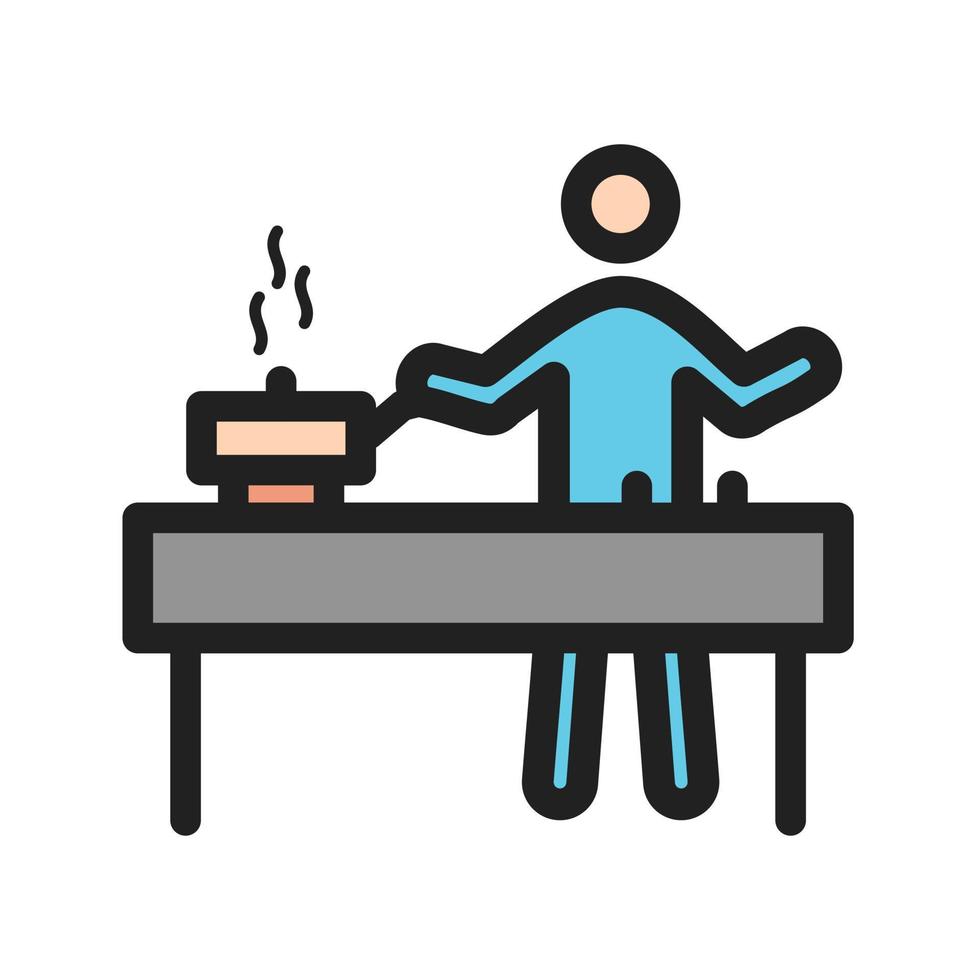 Cooking Food Filled Line Icon vector