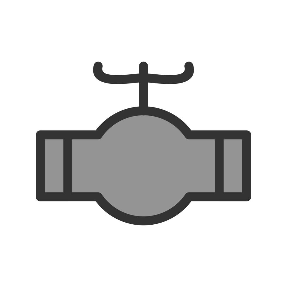 Valve Filled Line Icon vector