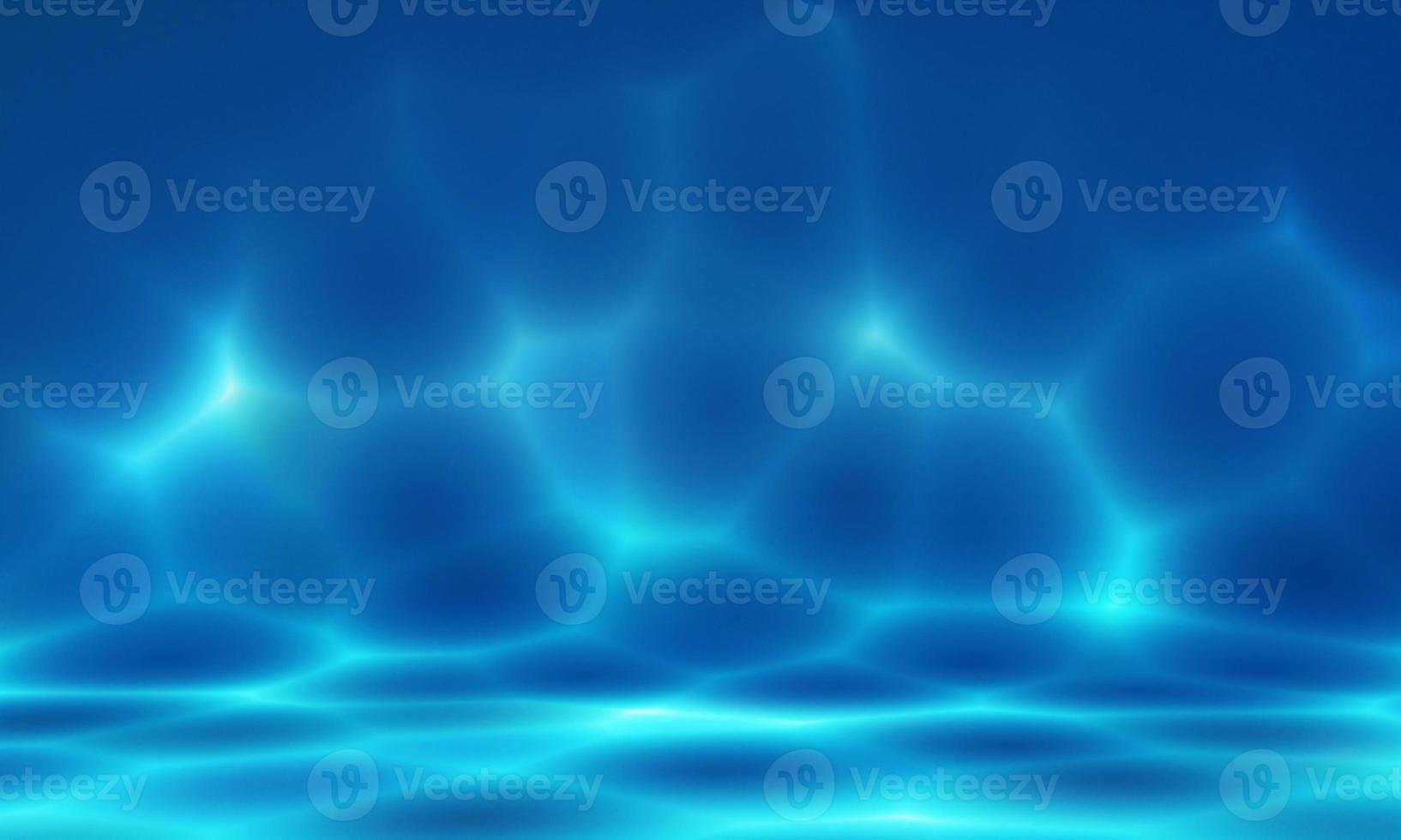 Deep blue sea with ripple shadow sunlight background. Nature and seascape ocean concept. 3D illustration rendering photo