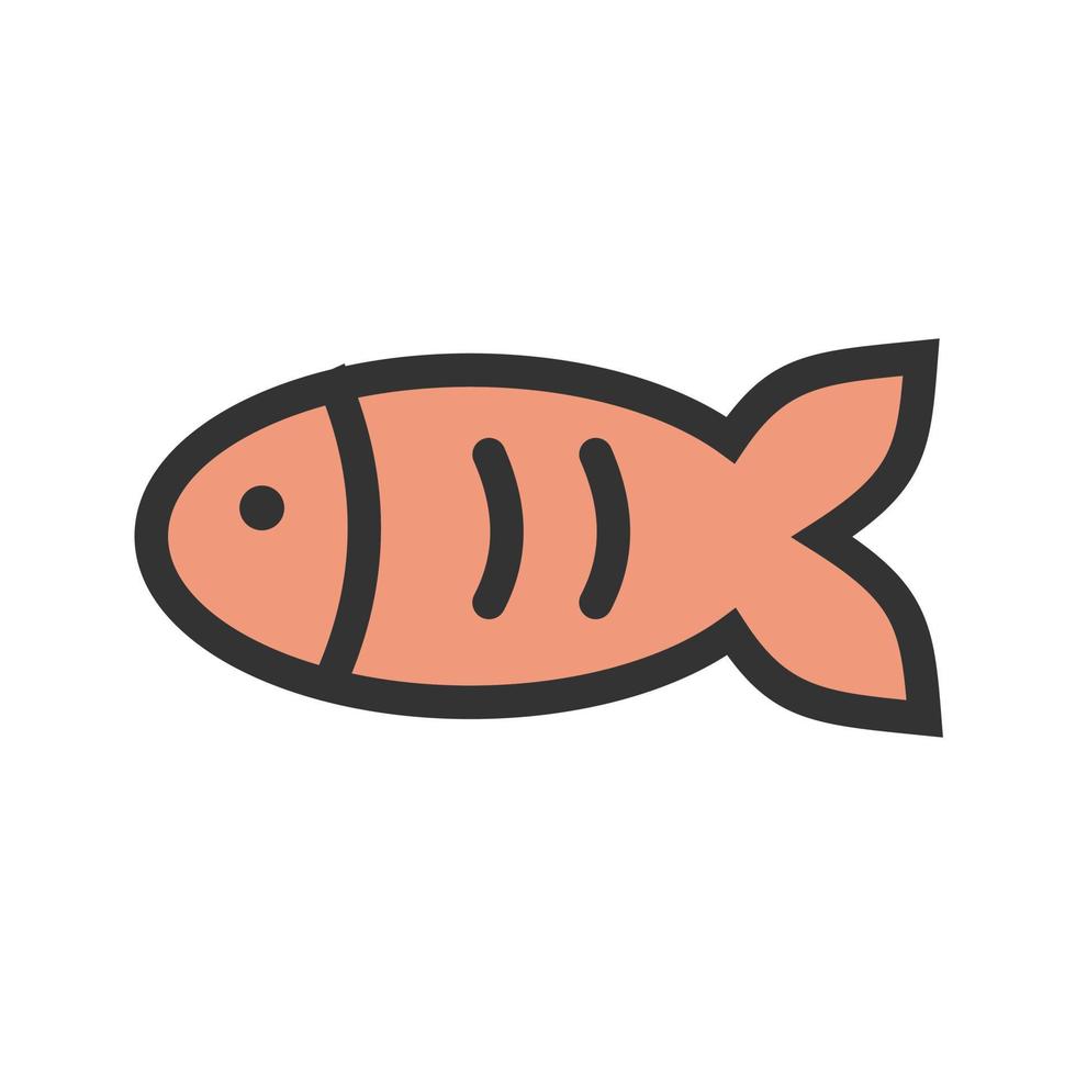 Pet Fish I Filled Line Icon vector