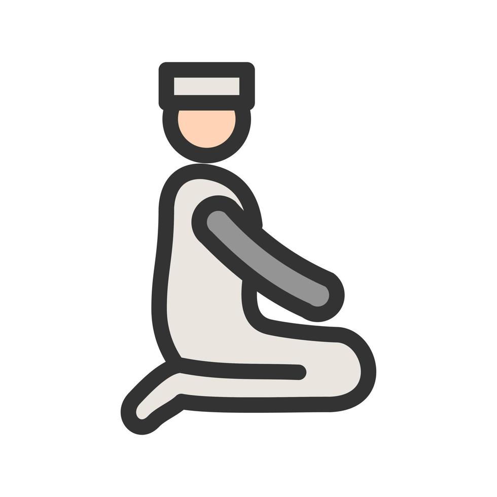 Qaida Filled Line Icon vector