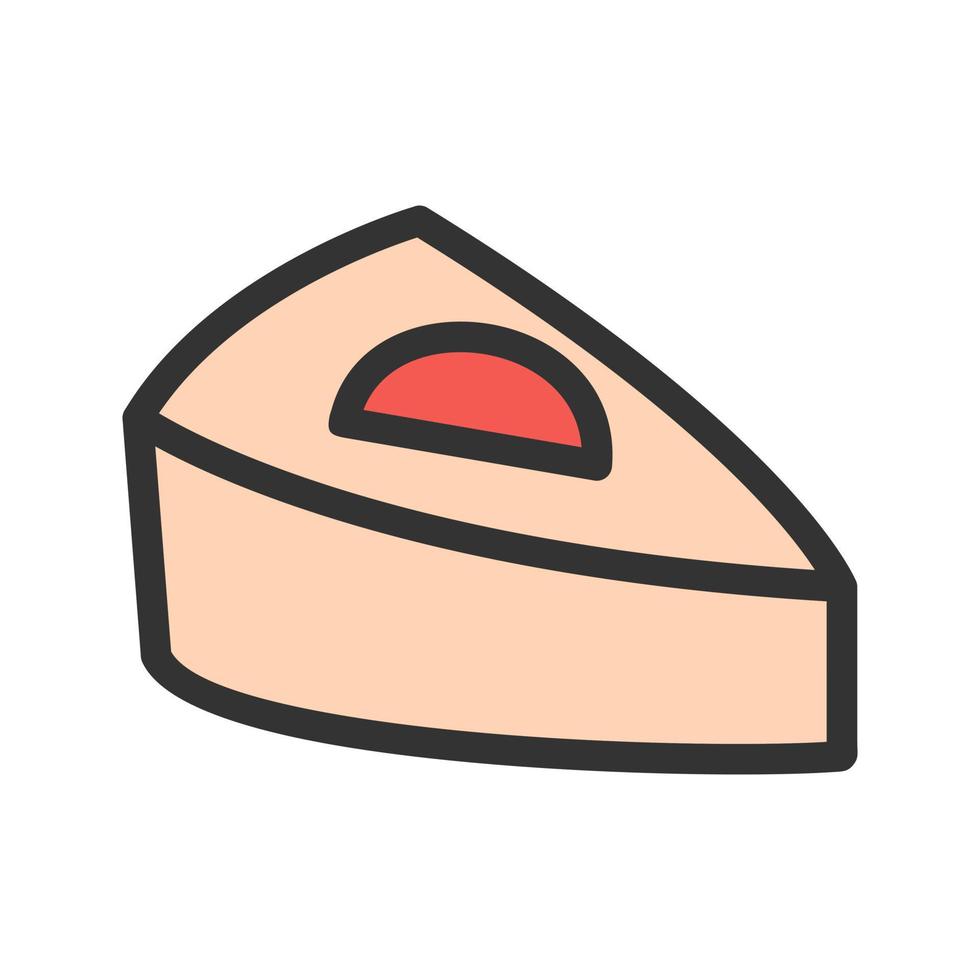 Apple Pie Filled Line Icon vector