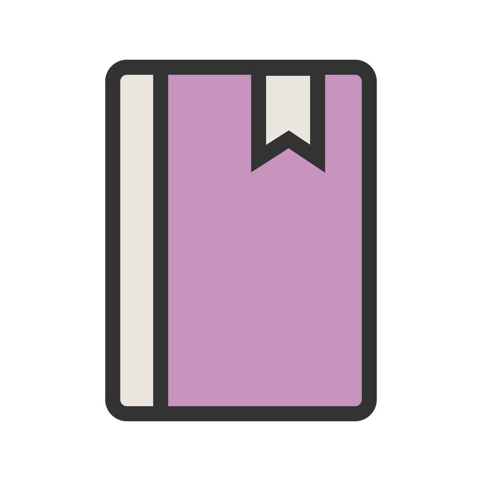 Bookmark Service Filled Line Icon vector