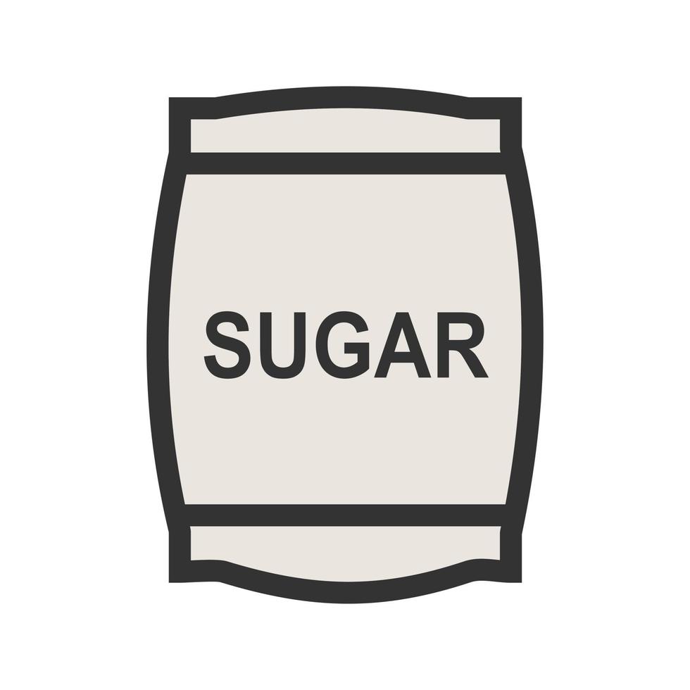 Sugar bag Filled Line Icon vector