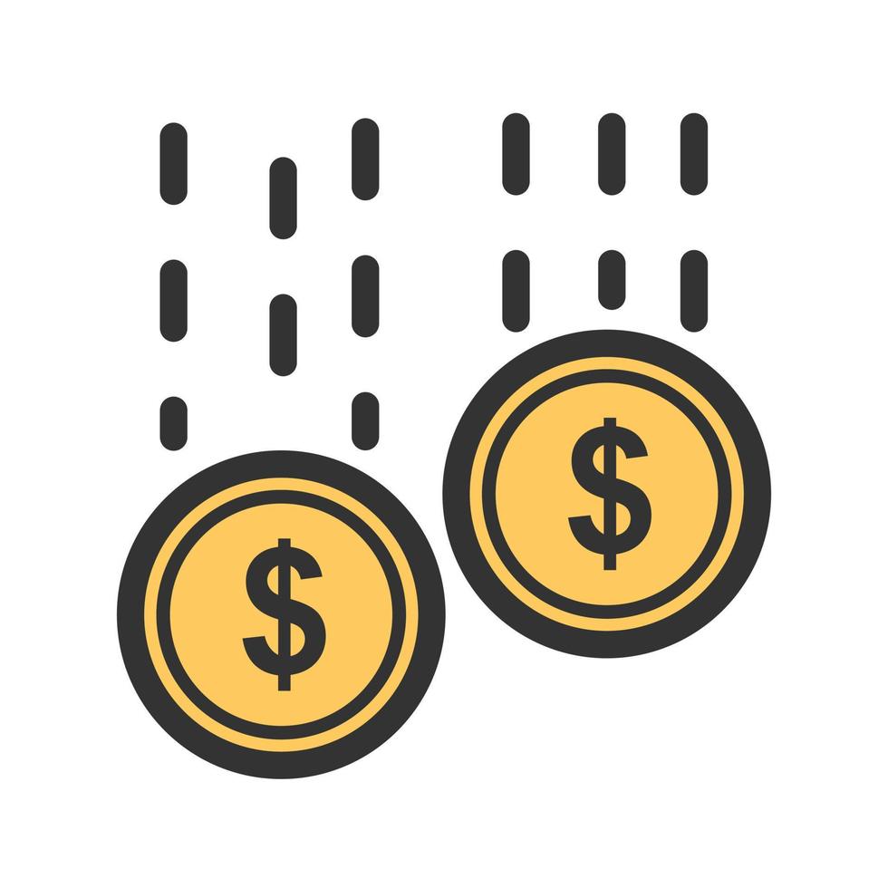 Investment Filled Line Icon vector