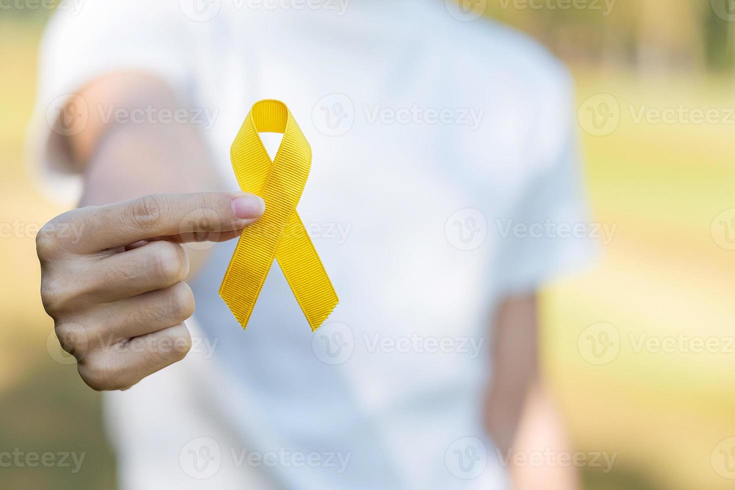 Suicide prevention, Sarcoma, bone, bladder, Childhood cancer Awareness month, Yellow Ribbon for supporting people living and illness. children Healthcare and World cancer day concept photo