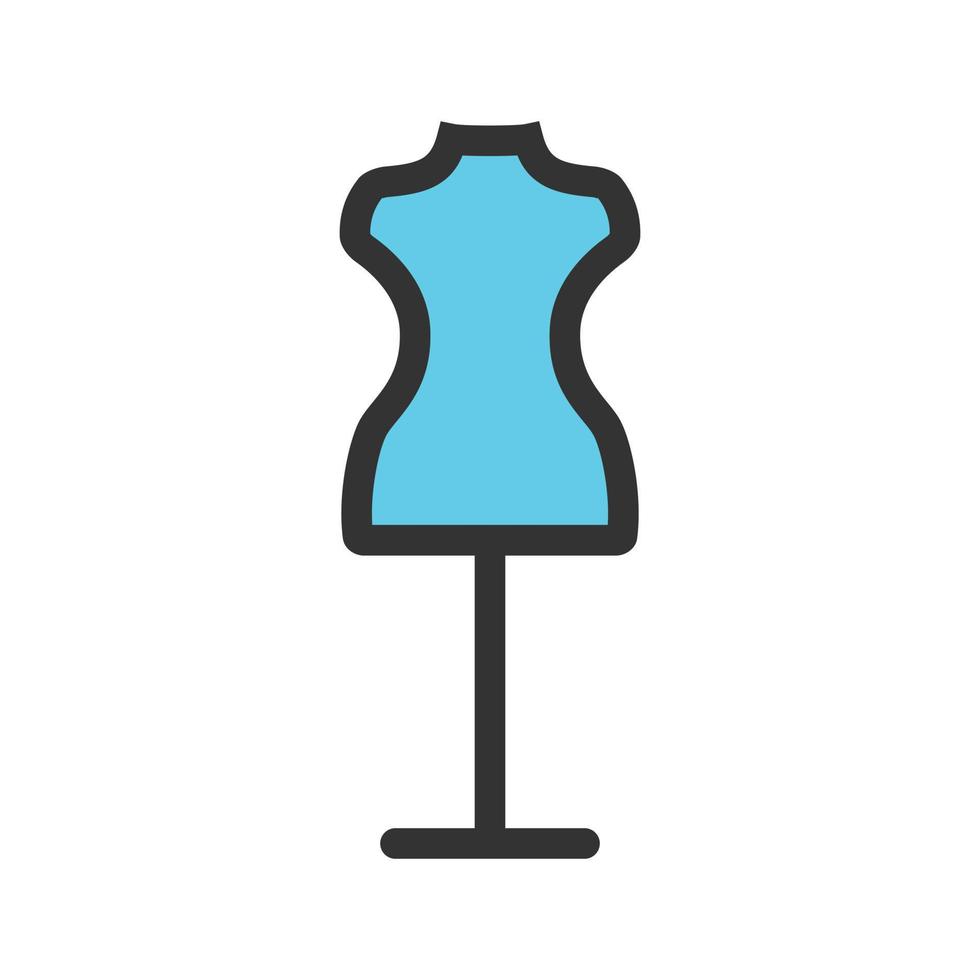 Mannequin Filled Line Icon vector