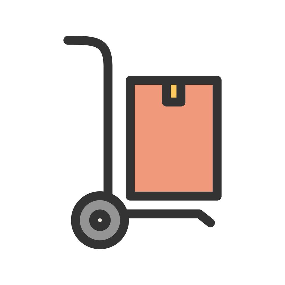 Carry Package Filled Line Icon vector