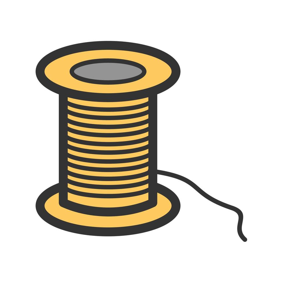 Thread Filled Line Icon vector