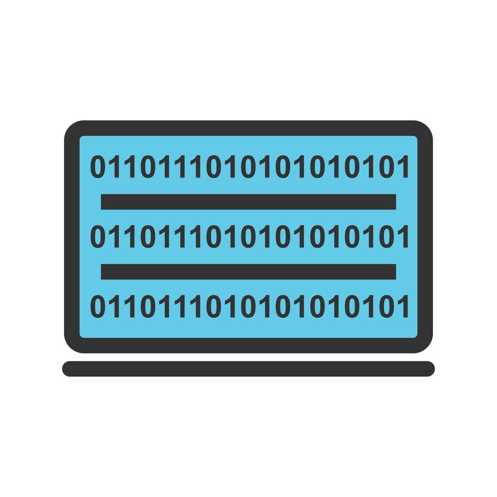 Digital Access Filled Line Icon vector