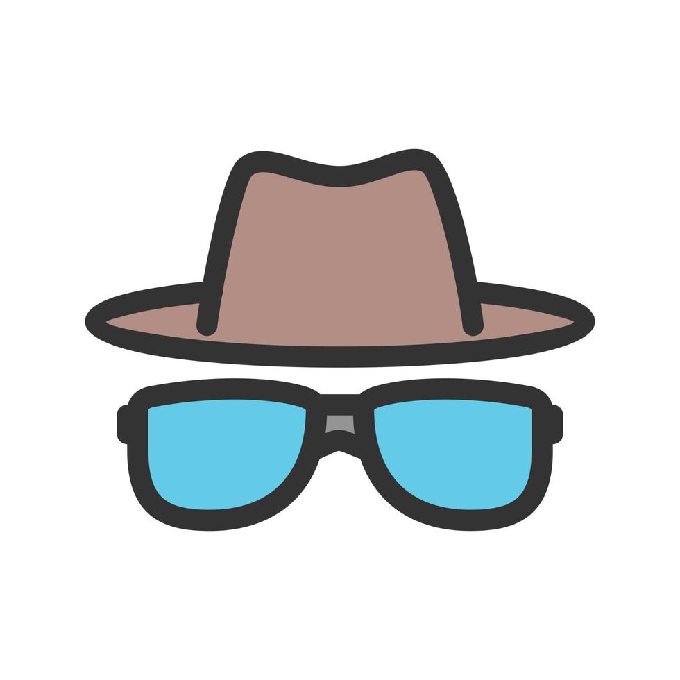Hipster Style I Filled Line Icon vector