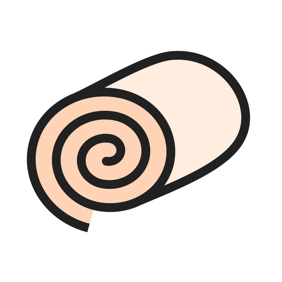 Swiss roll I Filled Line Icon vector