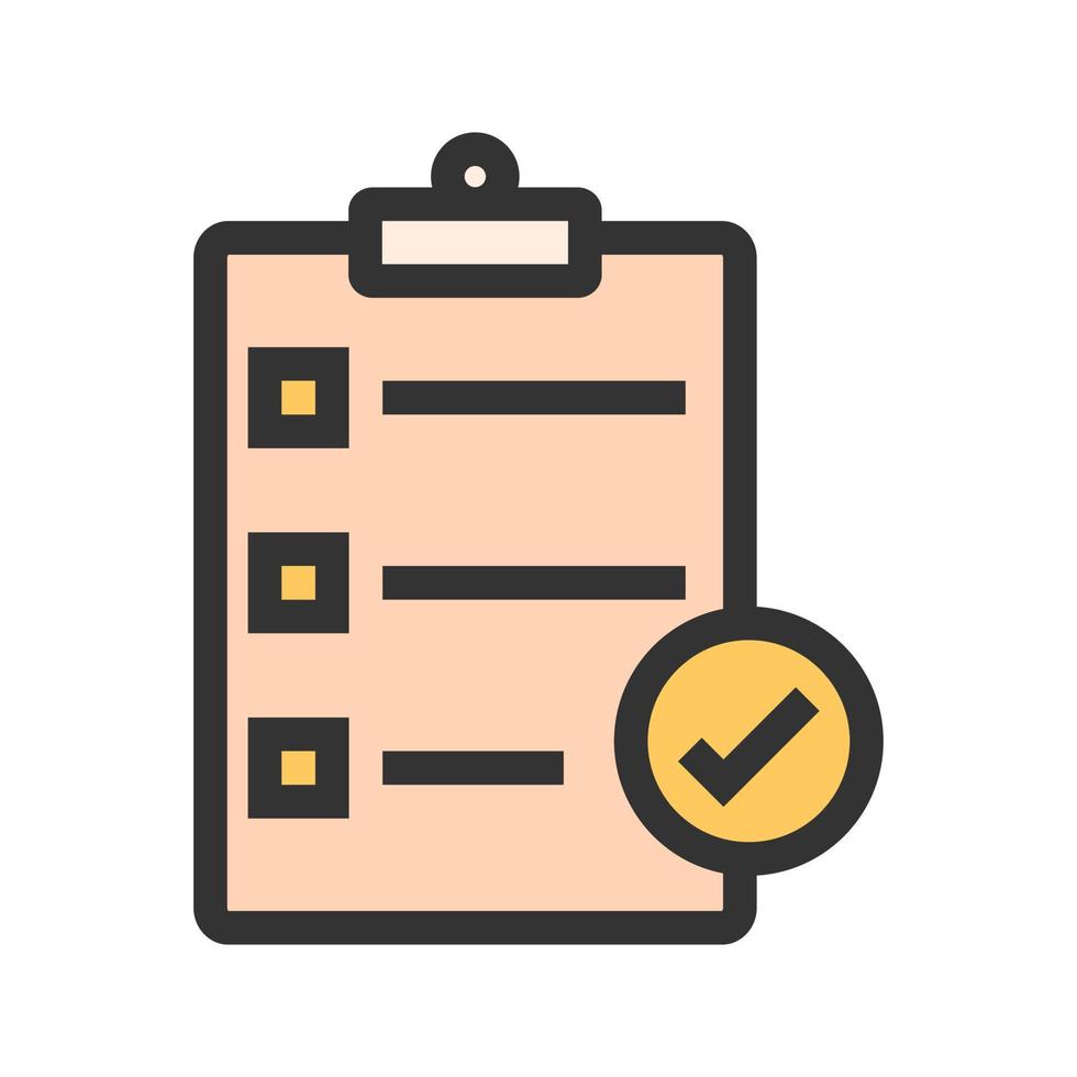 Directory Submission Filled Line Icon vector