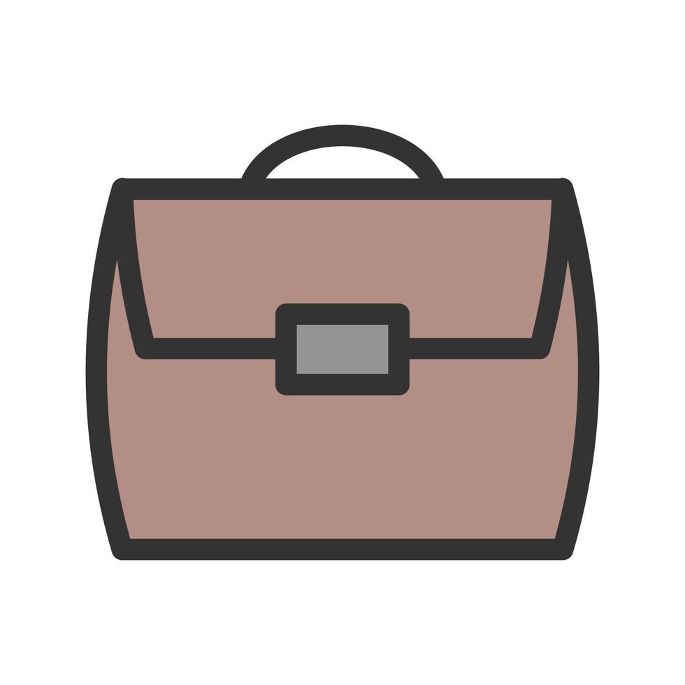 Briefcase Filled Line Icon vector