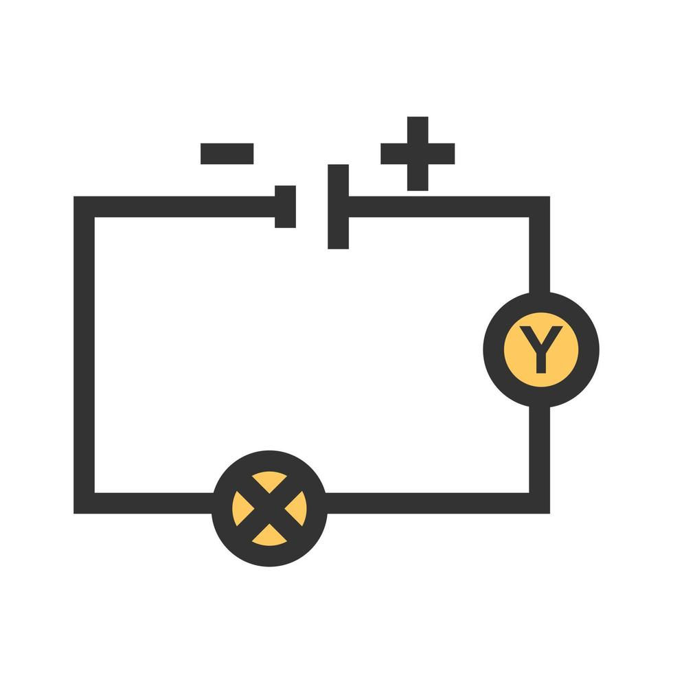 Circuit Filled Line Icon vector