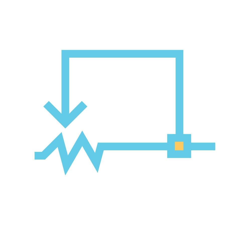 Rheostat Filled Line Icon vector