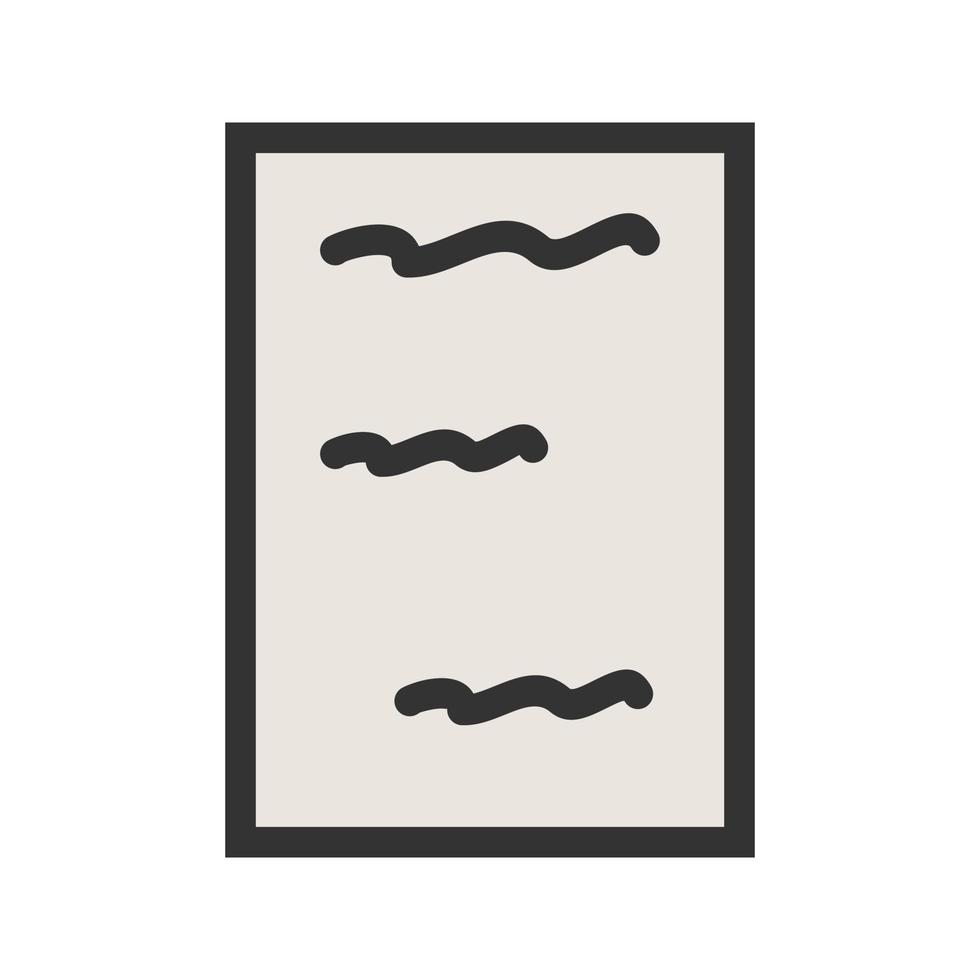 Scribbles Filled Line Icon vector