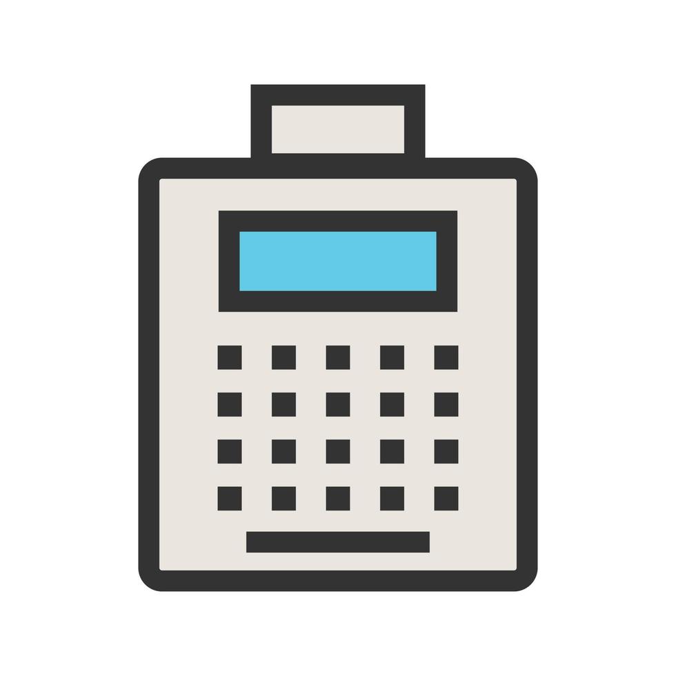 ATM Service Filled Line Icon vector