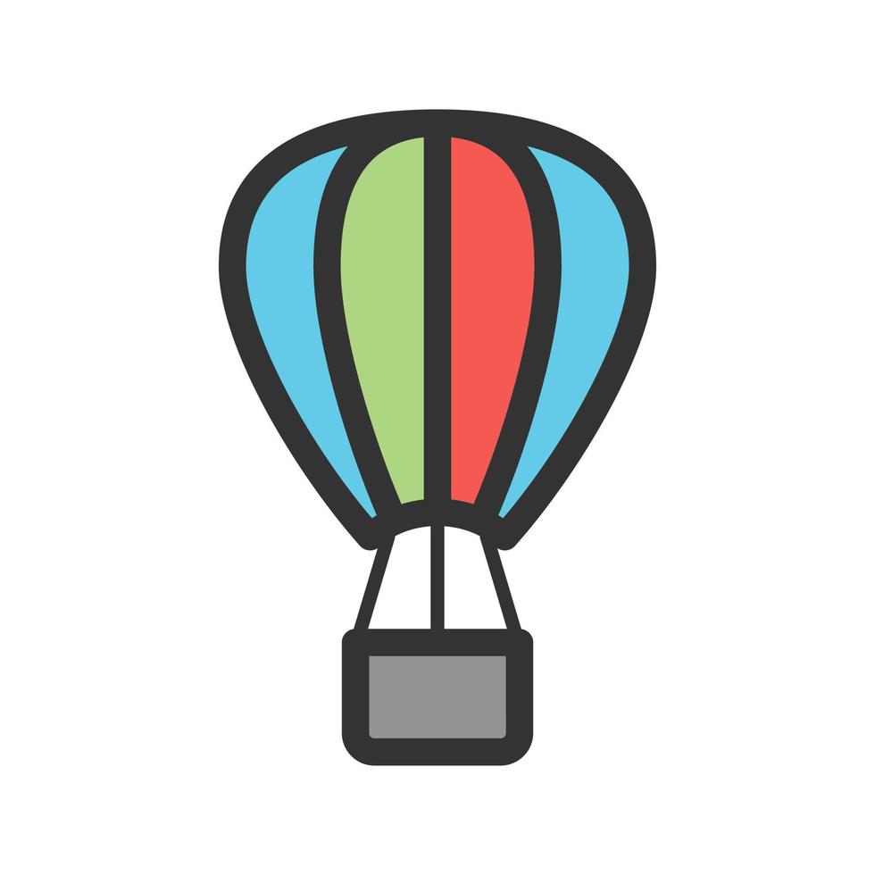 Balloon Filled Line Icon vector