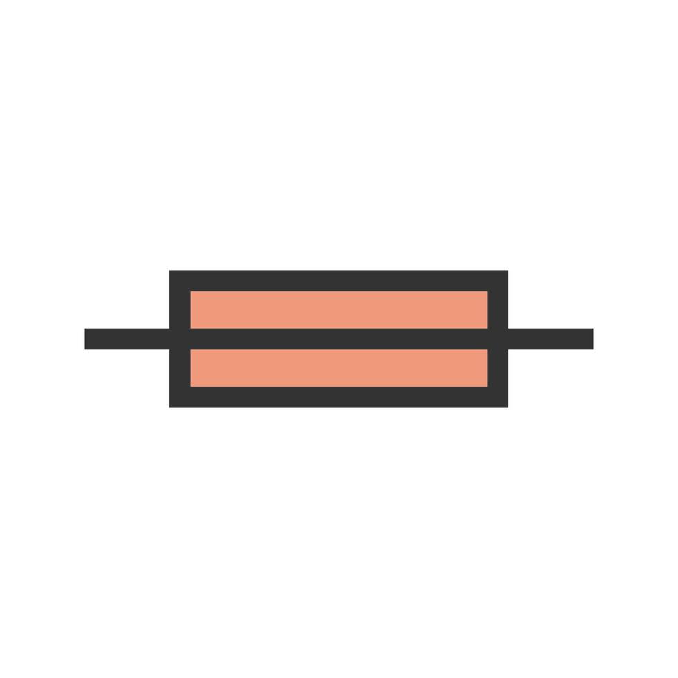 Fuse Filled Line Icon vector