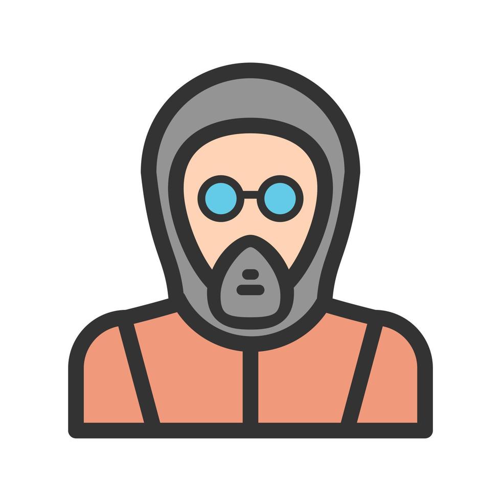 Tester Filled Line Icon vector