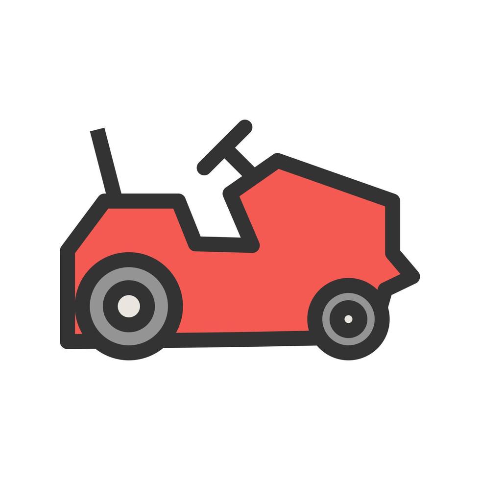 Farm Vehicles Filled Line Icon vector