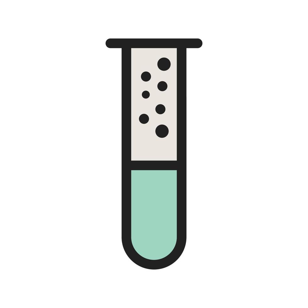 Bubbles From Tube Filled Line Icon vector