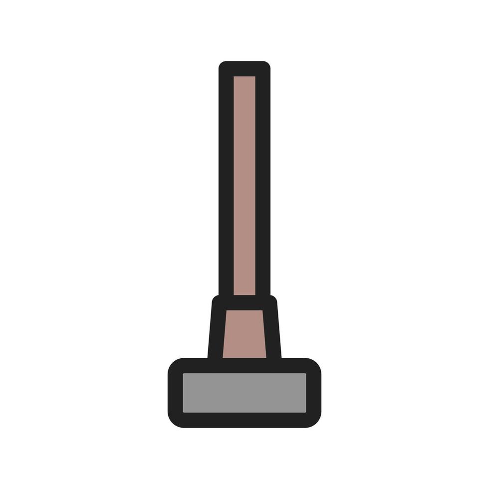 Sledgehammer Filled Line Icon vector