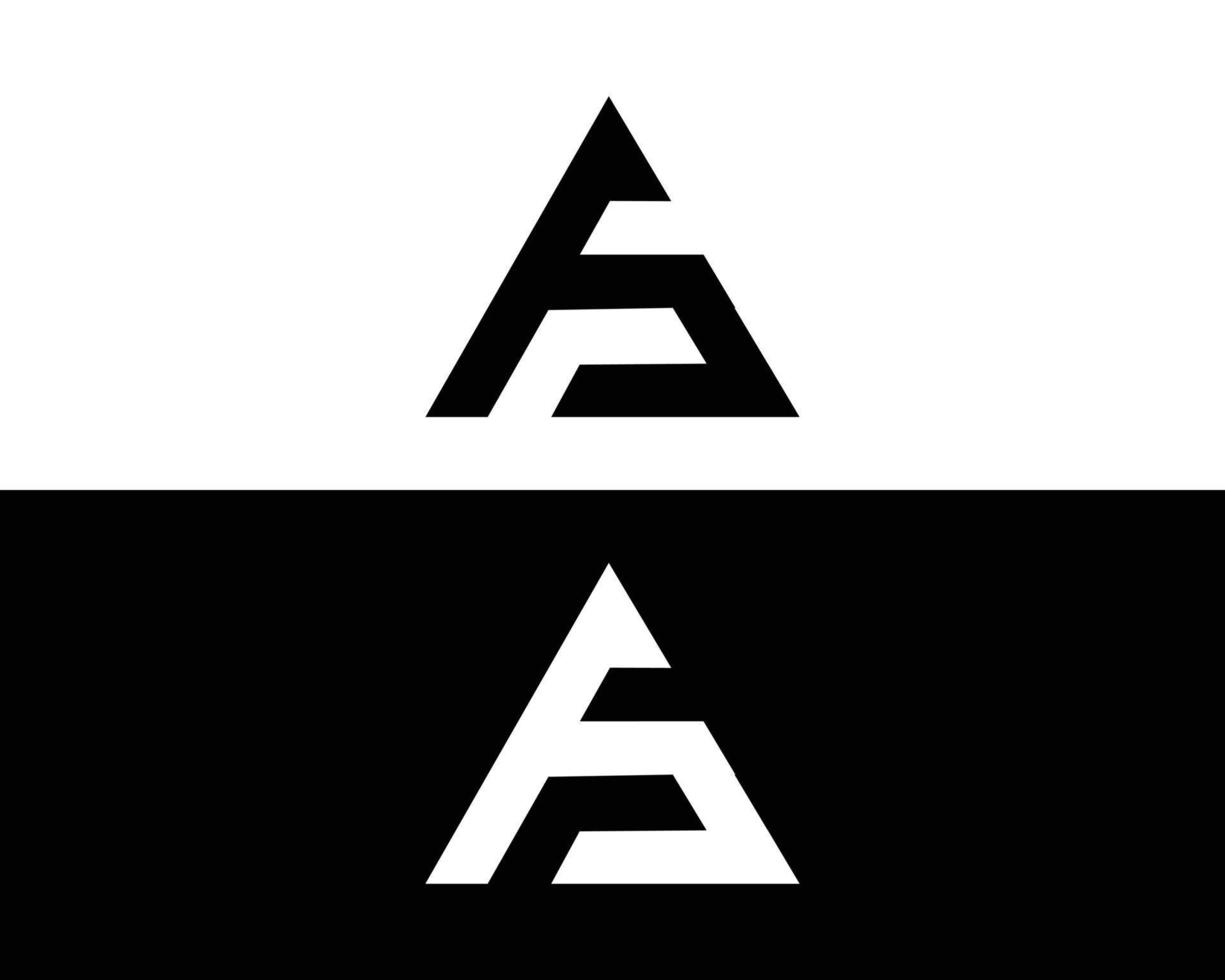 plantilla de vector creativo de idea de diseño de logotipo e icono de af y fa.