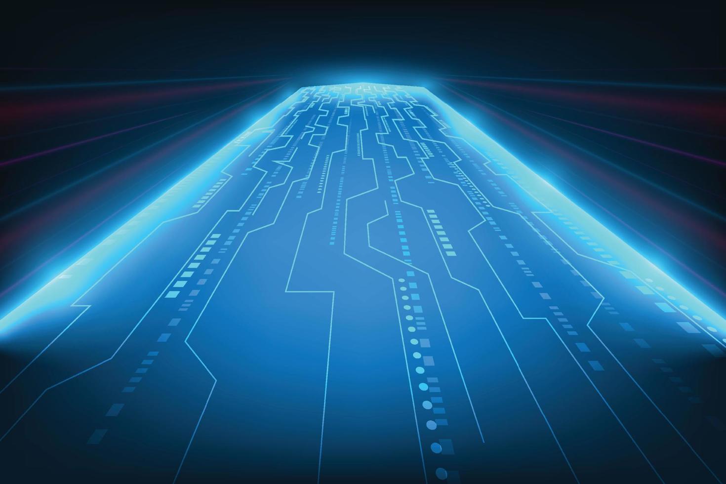 Vector futuristic digital background.Technology artwork design element. Future road concept.
