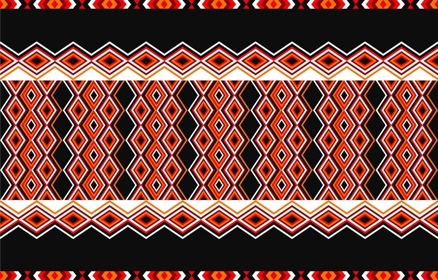 diseño tradicional de patrón étnico tribal americano para alfombra, papel pintado, envoltura, batik, tela, cortina, fondo, ropa, estilo de bordado de ilustración vectorial. vector