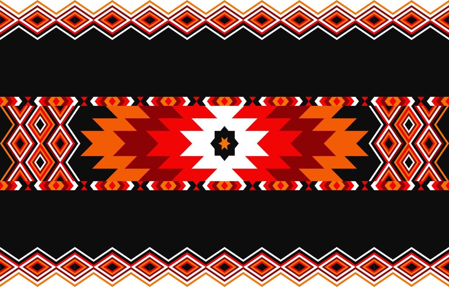 American tribal ethnic pattern traditional Design for background, carpet, wallpaper, wrapping, Batik, fabric, curtain, background, clothing, Vector illustration embroidery style.