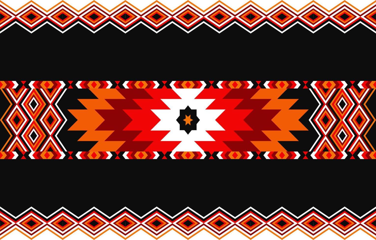 American tribal ethnic pattern traditional Design for background, carpet, wallpaper, wrapping, Batik, fabric, curtain, background, clothing, Vector illustration embroidery style.