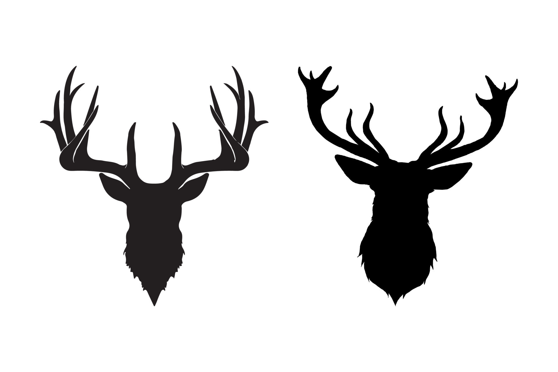 deer silhouette Head vector image 8646770 Vector Art at Vecteezy