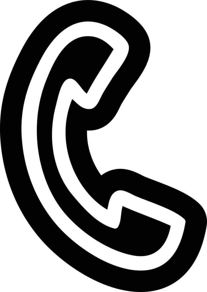 telephone handset icon vector