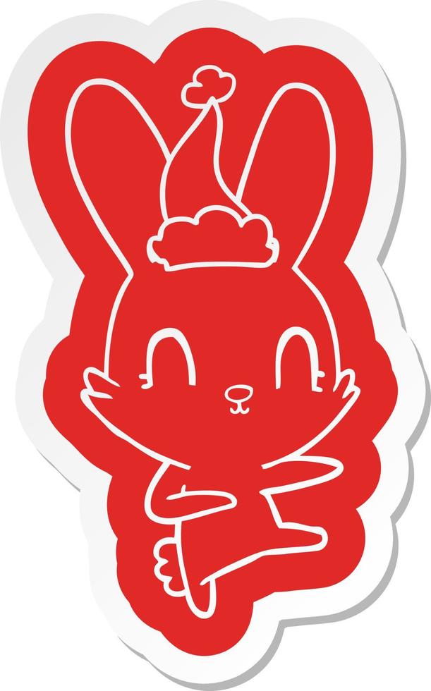 linda pegatina de dibujos animados de un conejo bailando con gorro de Papá Noel 8647522 Vector en Vecteezy linda pegatina de dibujos animados de un conejo bailando con gorro de Papá Noel 8647522 Vector en Vecteezy