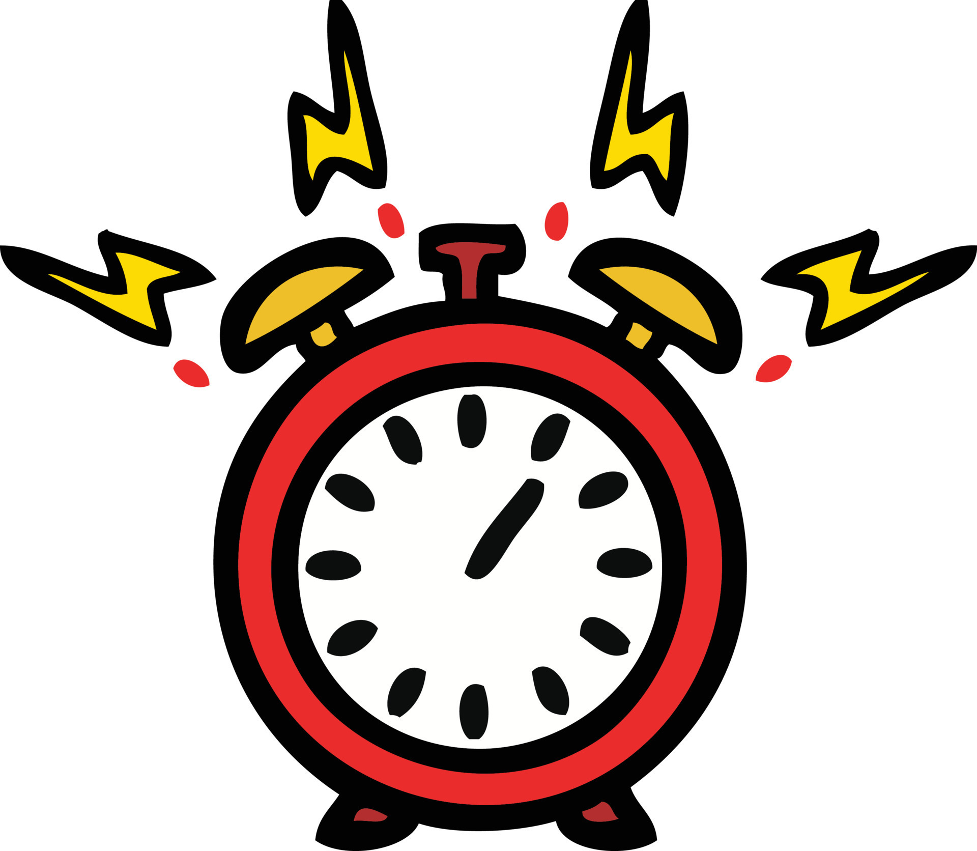 cute cartoon ringing alarm clock 8647615 Vector Art at Vecteezy